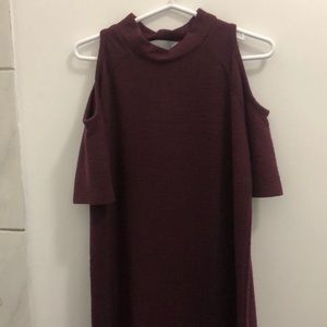 Cold shoulder dress for girls